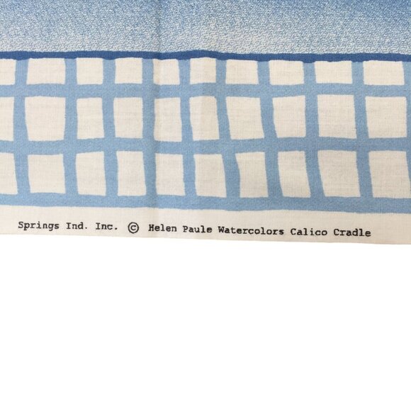 Vtg Helen Paule Calico Critters Fabric Panel Baby Blanket 44x35" Springs Ind Inc - Picture 3 of 5